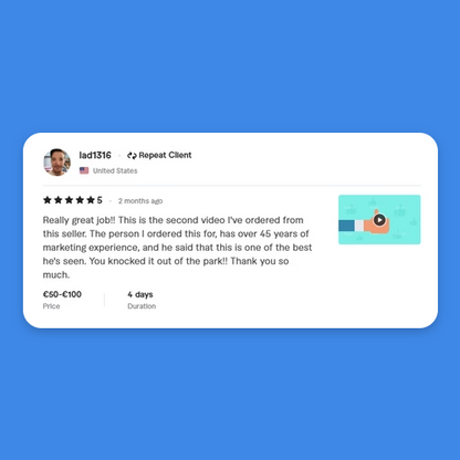 Fiverr 5 Stars Reviews