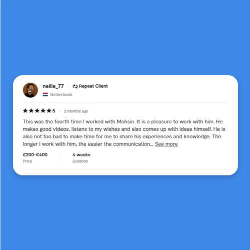 Fiverr 5 Stars Reviews